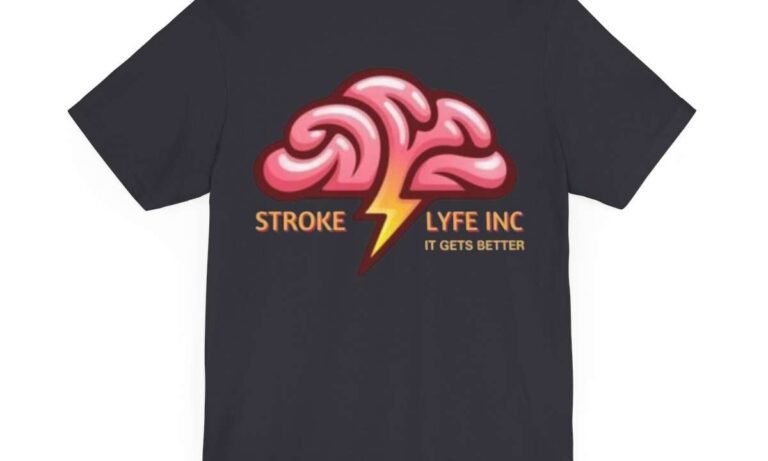 Stroke Lyfe™ Unisex Jersey Tee – Soft Cotton Short Sleeve Shirt for Survivors, Advocates & Comeback Creators