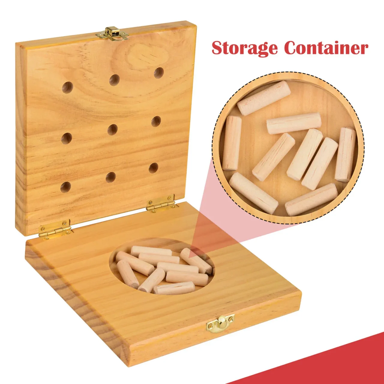 9 Hole Wooden Pegboard for Occupational Therapy, Parkinson Patients Finger Training Kit, Fine Motor Skill Test - Image 5