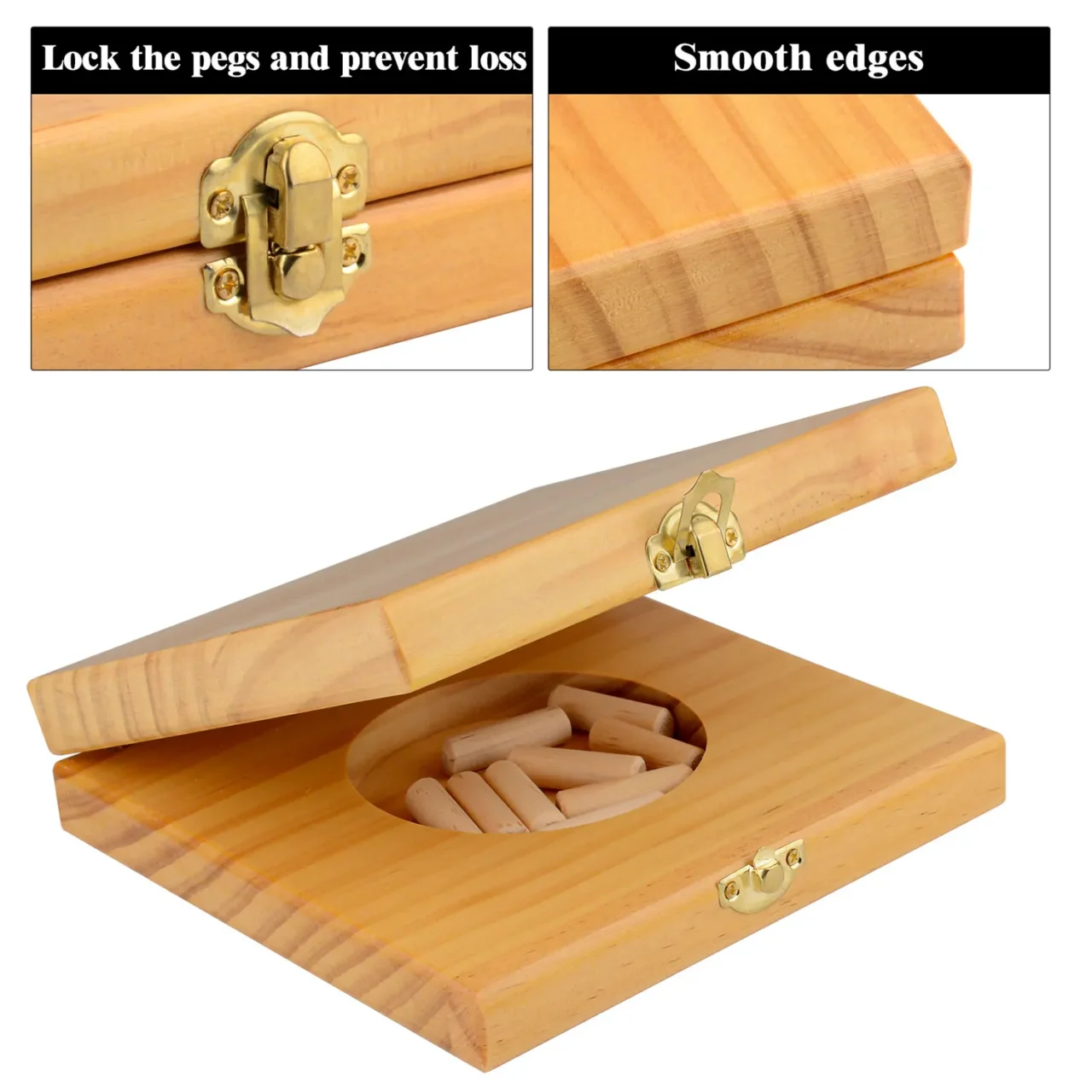 9 Hole Wooden Pegboard for Occupational Therapy, Parkinson Patients Finger Training Kit, Fine Motor Skill Test - Image 3
