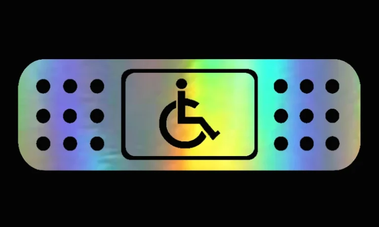 Fun JDM Handicap Car Decal – 13.5x4.1cm Reflective Wheelchair Sticker for Stroke Recovery, Disability Pride & Vehicle Style | Stroke Lyfe™ Travel Confidence Gear