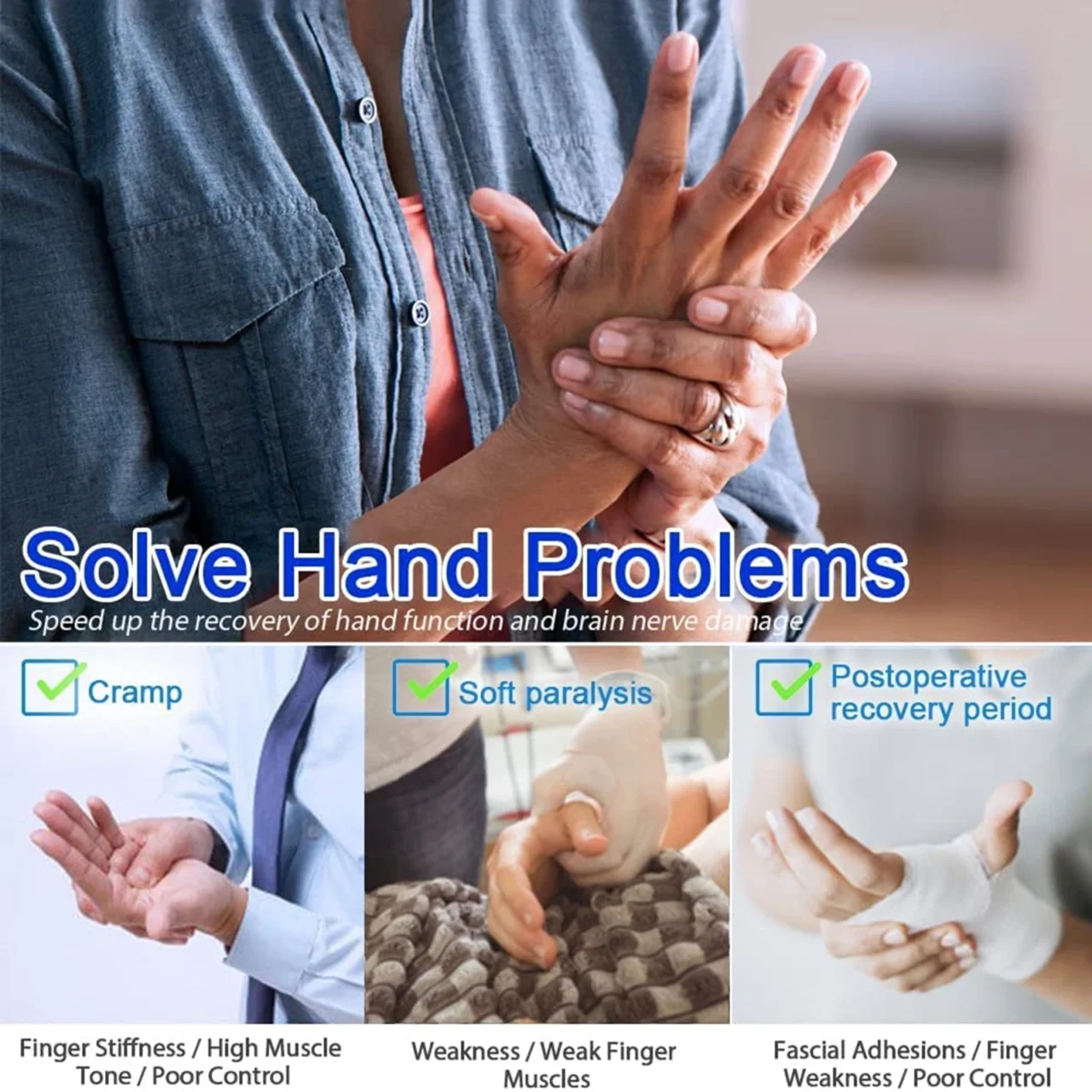 Rehabilitation Robot Gloves Stroke Hemiplegia Intelligent Massage Hand Function Robot Gloves Rehabilitation Training Glove - Image 5