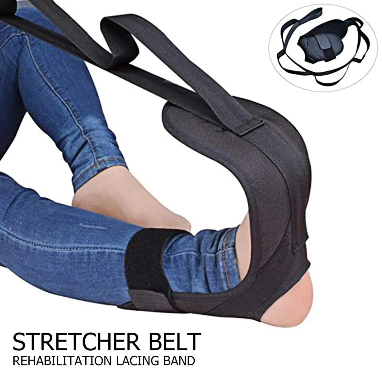 Stretching Strap with Loops – Hamstring & Leg Stretcher for Stroke Recovery, Fascia Release & Physical Therapy | Stroke Lyfe™ Therapy Gear