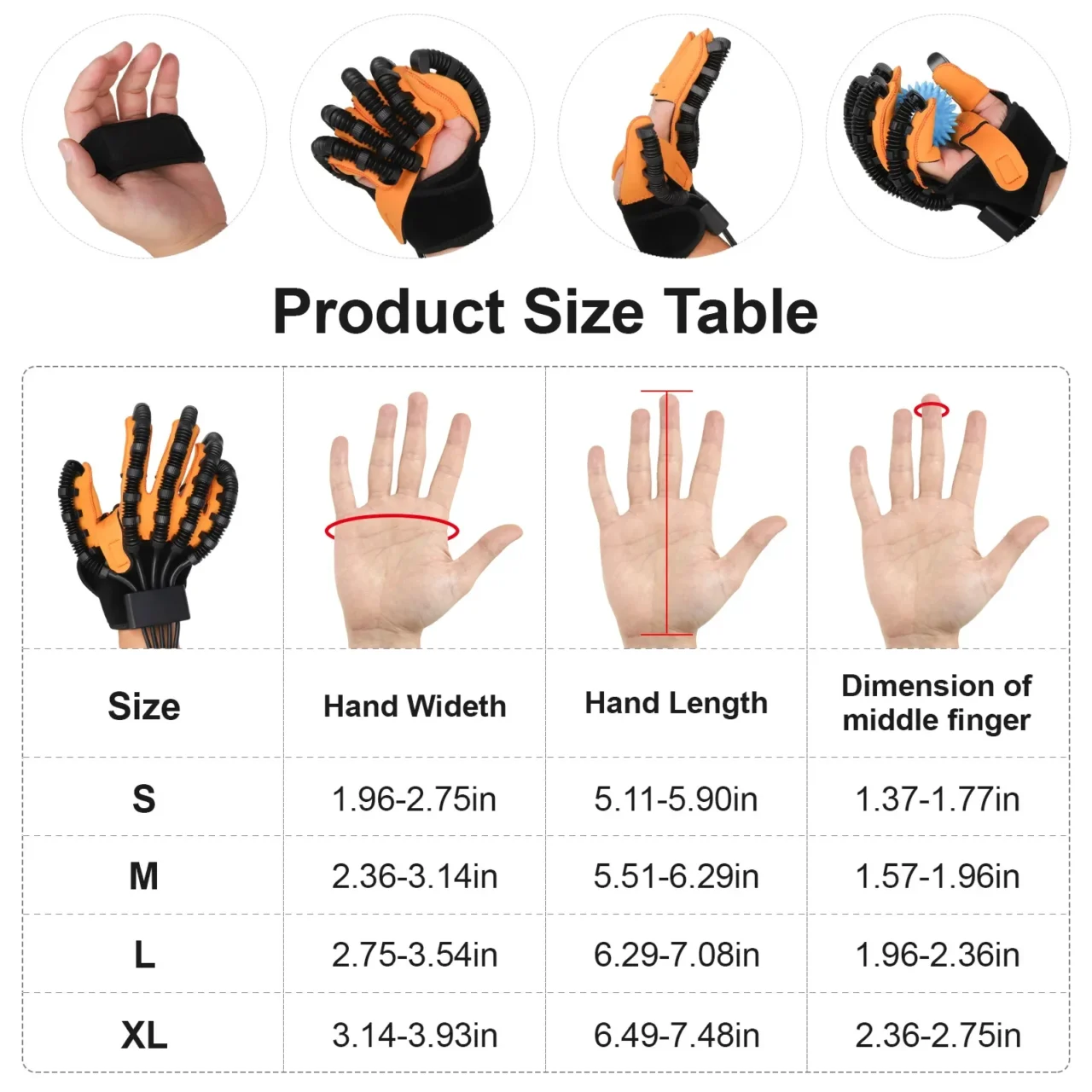 OESINS Hand Function Rehabilitation Robot Gloves for Hemiplegia Training Stroke Recovery Equipment Finger Trainer Glove Exercise - Image 6