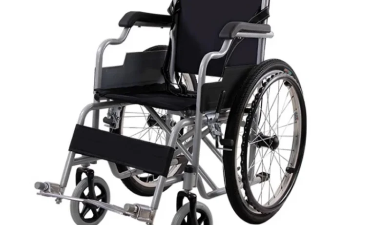 Folding Narrow-Door Wheelchair – Lightweight Hand-Pushed Mobility Chair for Stroke Recovery, Elderly Transport & Home Accessibility | Stroke Lyfe™ Smart Mobility Gear