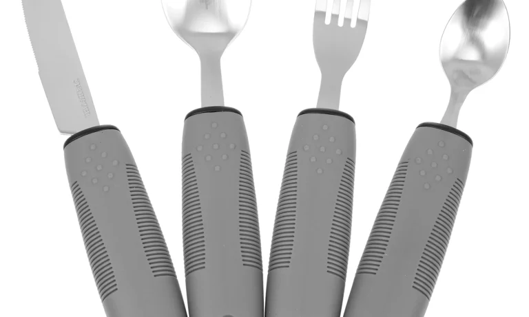 Adaptive Bendable Utensil Set – Non-Slip Cutlery for Stroke Recovery, Parkinson’s, Elderly & Hand Tremor Support | Stroke Lyfe™ Daily Living Gear