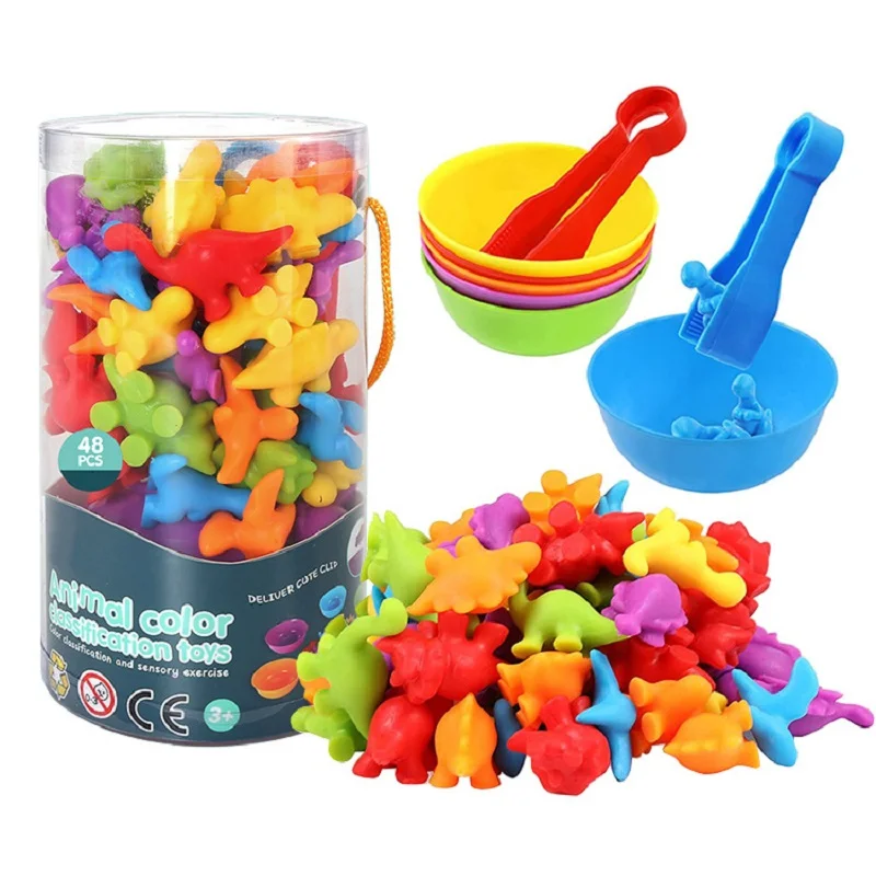 Rainbow Animal Matching Game – Montessori Sensory Puzzle for Fine Motor Skills, Color Sorting & Cognitive Growth | Stroke Lyfe™ Kids NeuroPlay - Image 2
