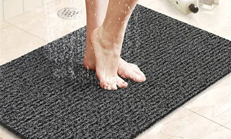 Quick-Dry Loofah Shower Mat – Non-Slip PVC Bath Mat with Drainage for Stroke Recovery, Elderly Safety & Tub Confidence | Stroke Lyfe™ Home Safety Gear