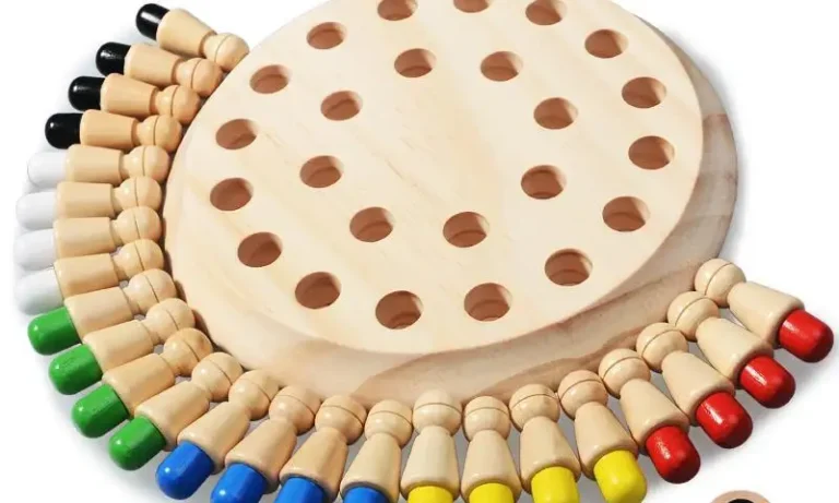 Wooden Puzzle Toys Montessori Educational Learning Color Sensory BeBe Memory Match Stick Chess Party Game Children Kids