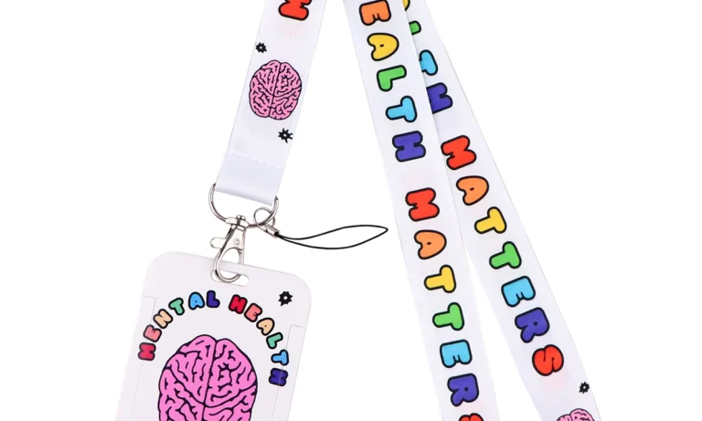 Mental Health Matters Brain Lanyard – Keychain & ID Holder for Nurses, Doctors, Stroke Recovery Advocates & Everyday Awareness | Stroke Lyfe™ Lifestyle Gear