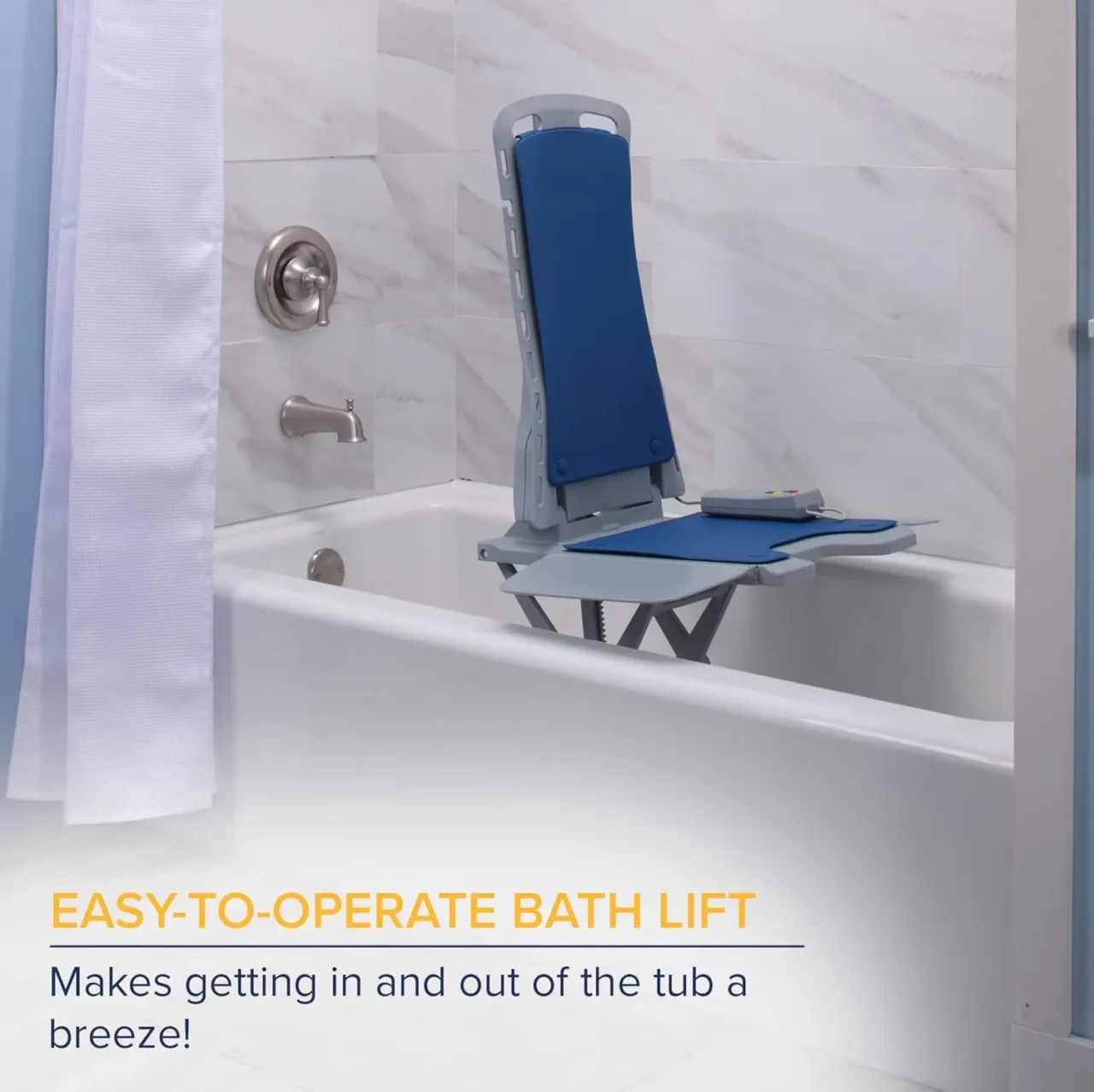 Adjustable Shower Stool with Anti-Slip Tips – Compact Bath Seat Bench for Stroke Recovery, Elderly Support & Safe Showering | Stroke Lyfe™ Home Safety Gear