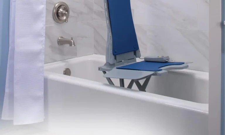 Adjustable Shower Stool with Anti-Slip Tips – Compact Bath Seat Bench for Stroke Recovery, Elderly Support & Safe Showering | Stroke Lyfe™ Home Safety Gear