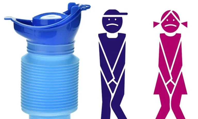 750ml Adult Urinal Portable Shrinkable Personal Mobile Toilet Potty Women Kid Pee Bottle For Outdoor Car Travel Traffic Camping
