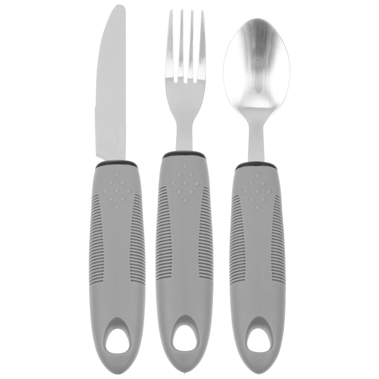 Utensils Adaptive Built Cutlery Up Bendable Spoon Handicapped People Fork Elderly set Parkinsons Non Handle Silverware - Image 5