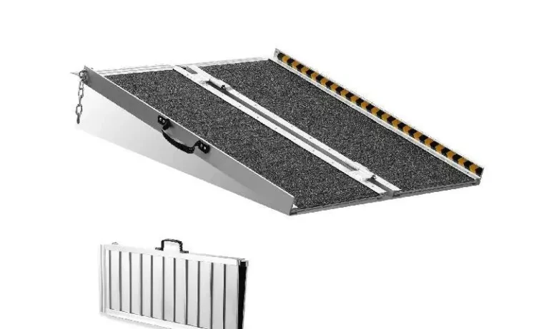 VEVOR Portable Wheelchair Ramp Non-Slip Aluminum Folding Threshold Ramp Foldable Mobility Scooter Ramp Wheel Chair Ramp