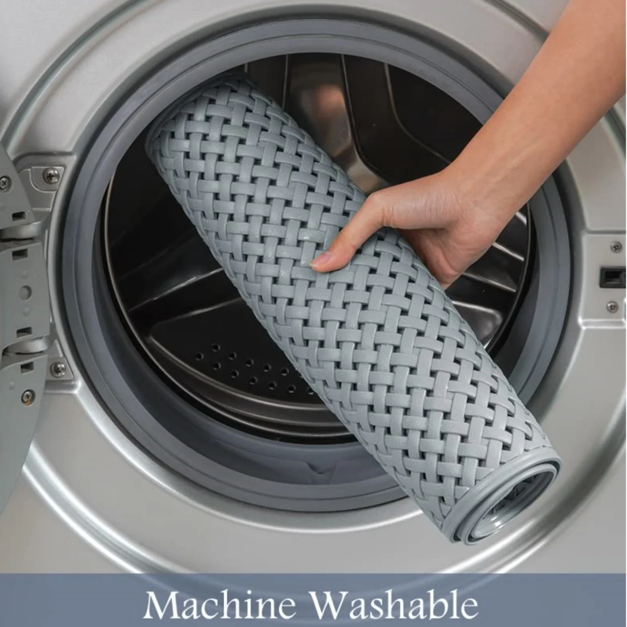 Non-slip Bath Mat with Suction Cup and Drain Hole, Soft Machine-washable Shower Mat Non-slip Bath Mat Suitable for Children's - Image 5