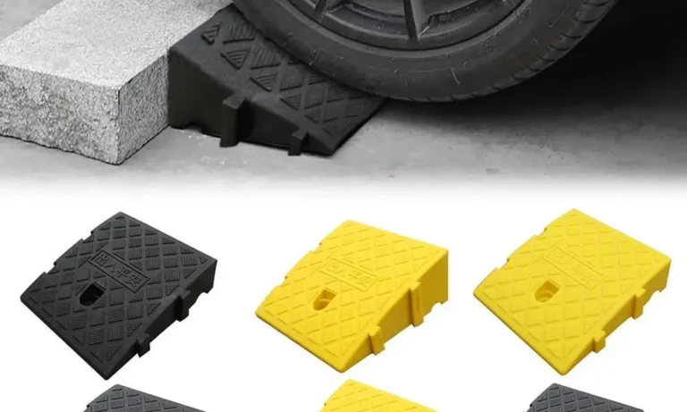 Car Wheel Driveway Ramps Portable Tires Curb Ramps Heavy Duty Threshold Ramp Kit For Car Trailer Truck Bike Accessories