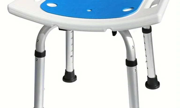 Adjustable Shower Chair – Non-Slip Bath Seat with Tool-Free Assembly for Stroke Recovery, Elderly Comfort & Disabled Support | Stroke Lyfe™ Home Safety Gear