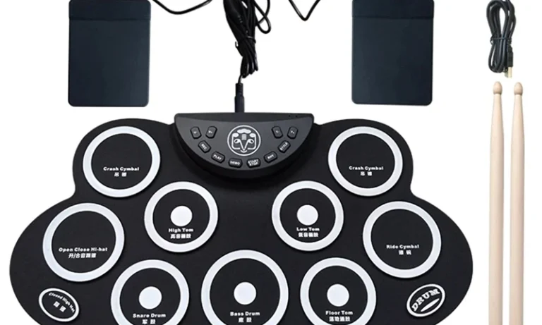 Hand Roll Electronic Drum Kit – Portable Percussion Pad with Pedals & Drumsticks for Stroke Recovery & Rhythm Therapy | Stroke Lyfe™ Rehab Gear