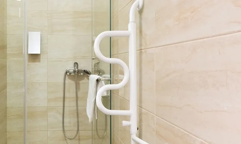 Stander Curve Grab Bar with Handrail – 14" Rotating Bathroom Assist Bar for Stroke Recovery, Elderly Safety & Toilet/Shower Support | Stroke Lyfe™ Home Safety Gear