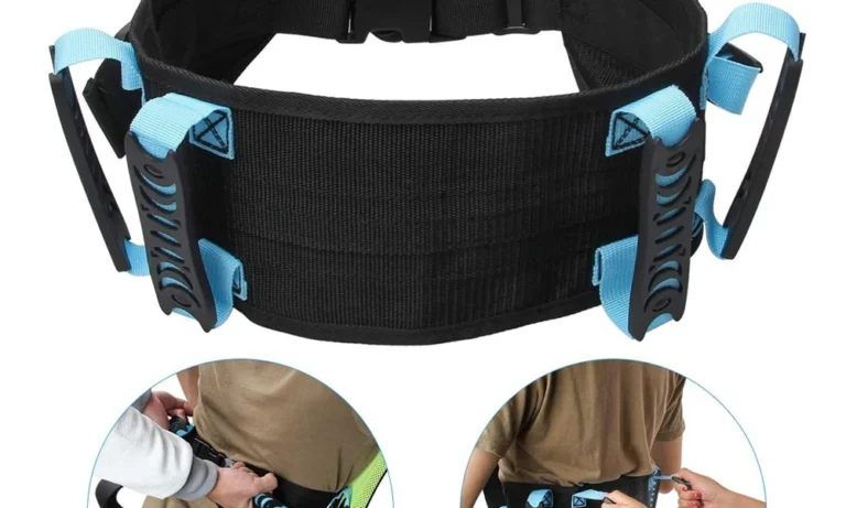 Gait Transfer Belt with 6 Handles – 50" Walking & Standing Assist for Stroke Recovery, Elderly Lifting & Bariatric Support | Stroke Lyfe™ Caregiver Confidence Gear