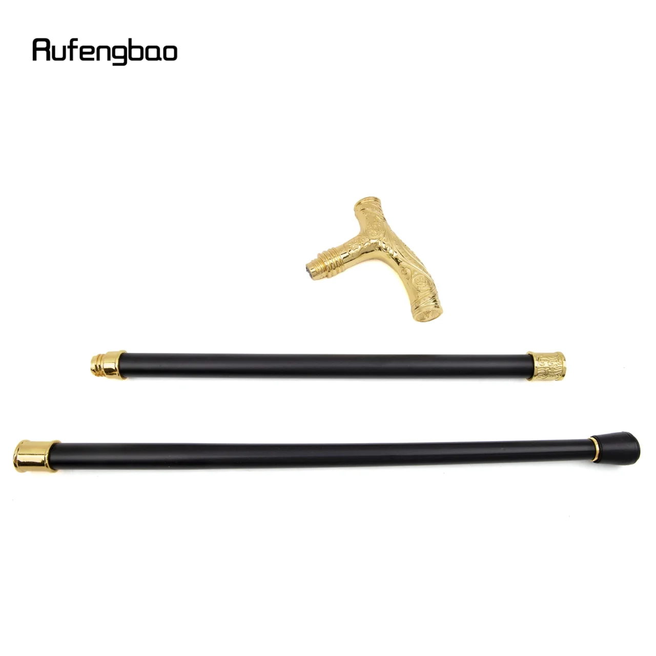 Golden Wolf Head Flower Totem Relief Walking Cane Fashion Walking Stick Gentleman Crosier Knob Walking Stick 93cm - Image 6