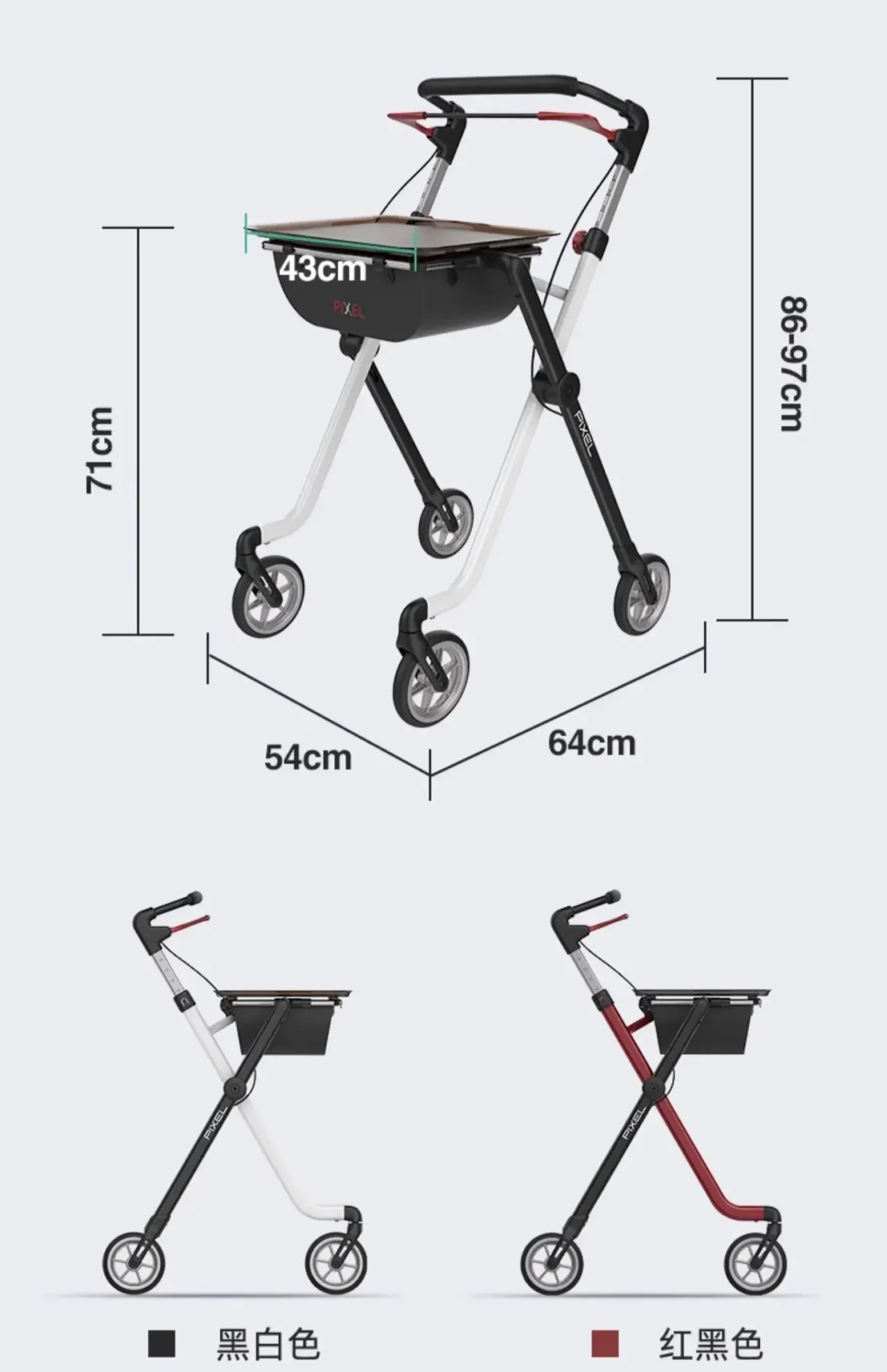 Walking aids, assistive walking aids, rehabilitation elderly specific assistive hand push assistive walking carts - Image 3