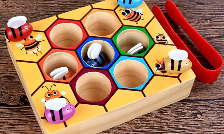 Montessori Bee Hive Matching Game – Fine Motor Skill Toy for Toddlers & Stroke Recovery | Stroke Lyfe™ Early Learning Series
