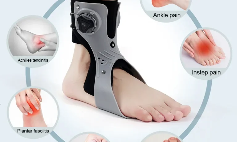 Drop Foot Brace with Inflatable Gasbag – Ankle Support Orthosis for Stroke Recovery, Hemiplegia & Walking Stability | Stroke Lyfe™ Therapy Gear