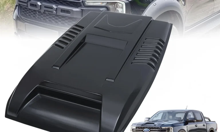 Matt Black Bonnet Scoop Hood Cover For Ford Ranger T9 2023 2024 Wildtrak XLT XLS XL Everest Off Road Next Gen Accessories 4x4