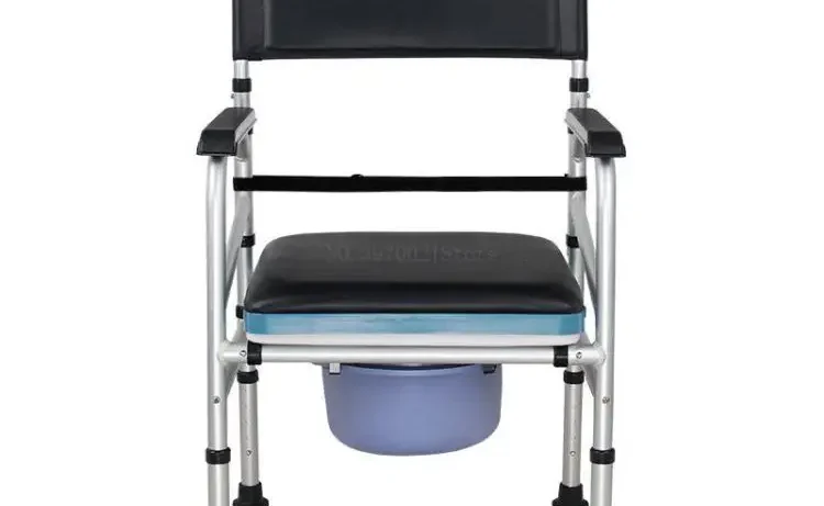 4-in-1 Bedside Commode & Shower Chair – Adjustable Height Toilet Seat for Stroke Recovery, Seniors & Limited Mobility Support | Stroke Lyfe™ Daily Living Gear