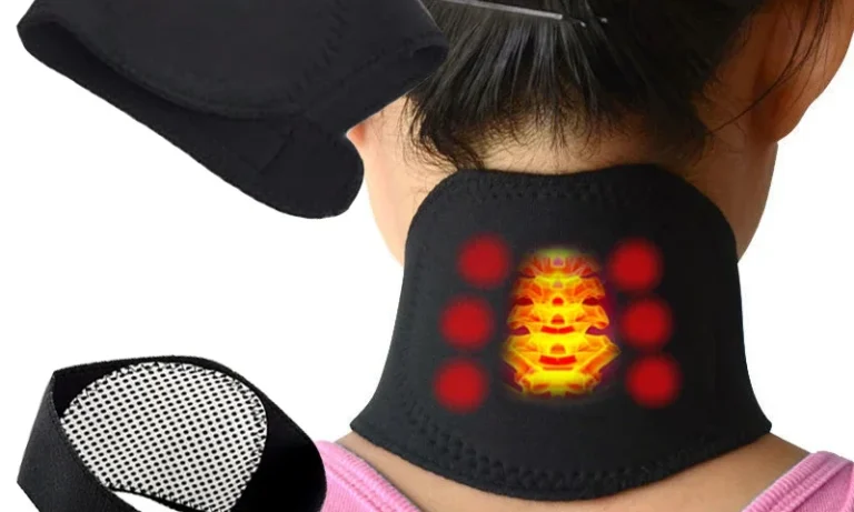 Neck Magnetic Therapy Support Tourmaline Belt Wrap Brace Pain Relief Cervical Vertebra Protection 1Pc Self-heating neck massager