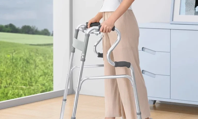 Lightweight Folding Quad Cane – Four-Legged Walking Aid for Stroke Recovery, Elderly Rehab & Portable Mobility Support | Stroke Lyfe™ Mobility Tech