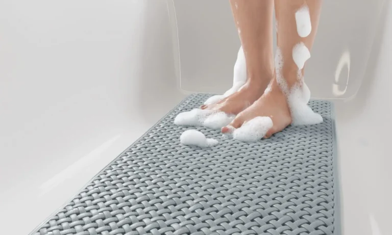 Non-Slip Bath Mat with Suction Cups & Drain Holes – Soft Machine-Washable Shower Mat for Stroke Recovery, Elderly Safety & Child-Friendly Use | Stroke Lyfe™ Home Safety Gear