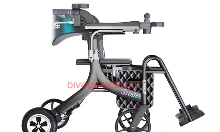 Lightweight Folding 4-Wheel Electric Rollator Scooter – Outdoor Power Wheelchair for Stroke Recovery, Elderly Mobility & Travel Freedom | Stroke Lyfe™ Smart Mobility Gear
