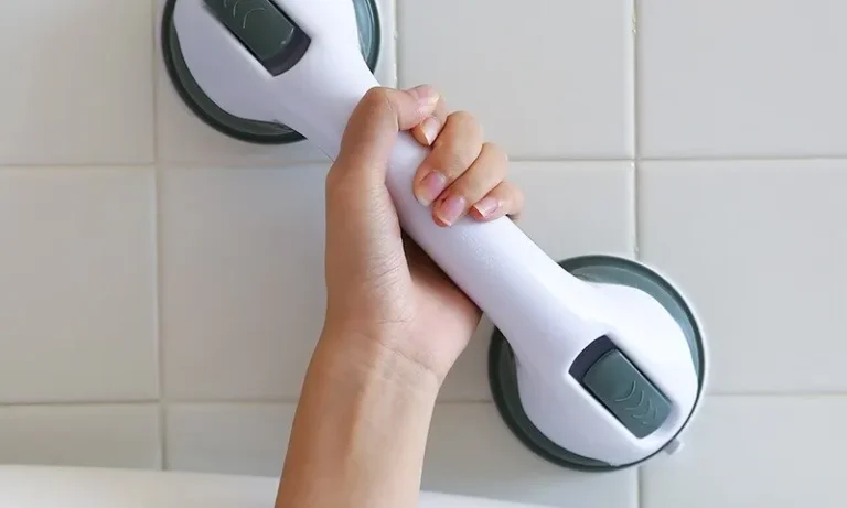 Suction Cup Bathroom Grab Bar – Anti-Slip Safety Handle for Stroke Recovery, Elderly Support & Toilet/Shower Confidence | Stroke Lyfe™ Home Safety Gear