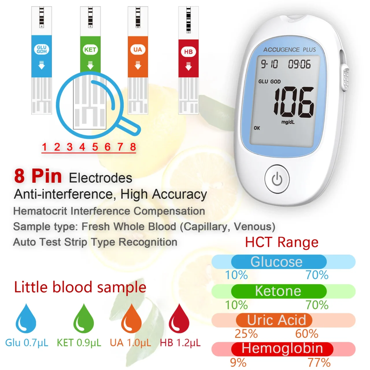 4-in-1 Blood Health Monitor – Hemoglobin, Glucose, Ketone & Uric Acid Test Kit for Stroke Recovery, Diabetes & Gout Management | Stroke Lyfe™ Wellness Essentials - Image 4