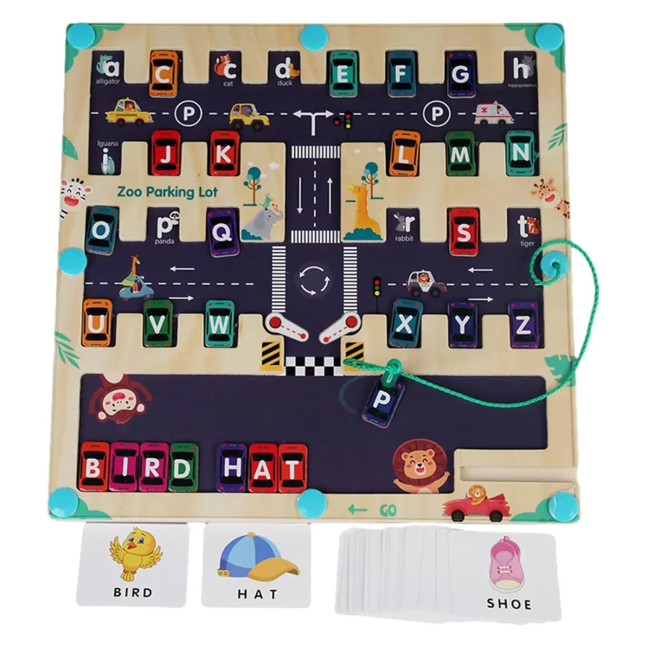 Montessori Magnetic Alphabet Maze Letter Puzzle Gifts for Kids Parking Lot Puzzles for Children Preschool Girls Boys Kids - Image 5