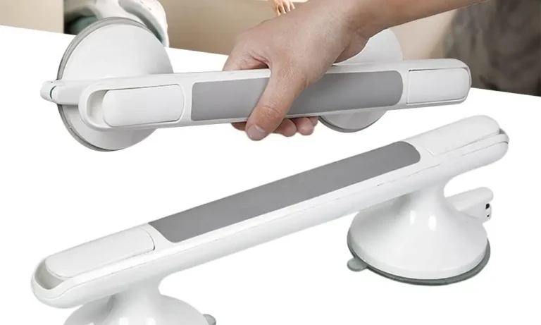 Suction Cup Shower Grab Handle – No-Drill Safety Balance Bar for Stroke Recovery, Elderly & Handicap Use | Stroke Lyfe™ Safety Series