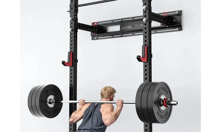 Wall-Mount Smith Machine Trainer – Fold-Back Squat Rack & Counterweight System for Stroke Recovery, Strength Rehab & Home Gym Fitness | Stroke Lyfe™ Wellness Tech