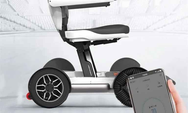 Bluetooth Remote-Controlled Folding Power Wheelchair – Automatic Electric Mobility Scooter for Stroke Recovery, Elderly Independence & Travel Ease | Stroke Lyfe™ Smart Mobility Gear