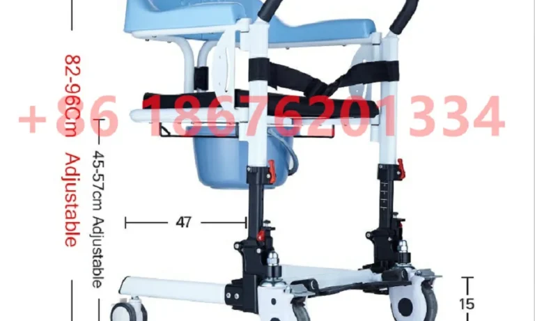 Hot sale Wheelchair With Toilet Transfer lift Commode Adjustable Bath Chair Hospital Nursing For Invalid Disabled
