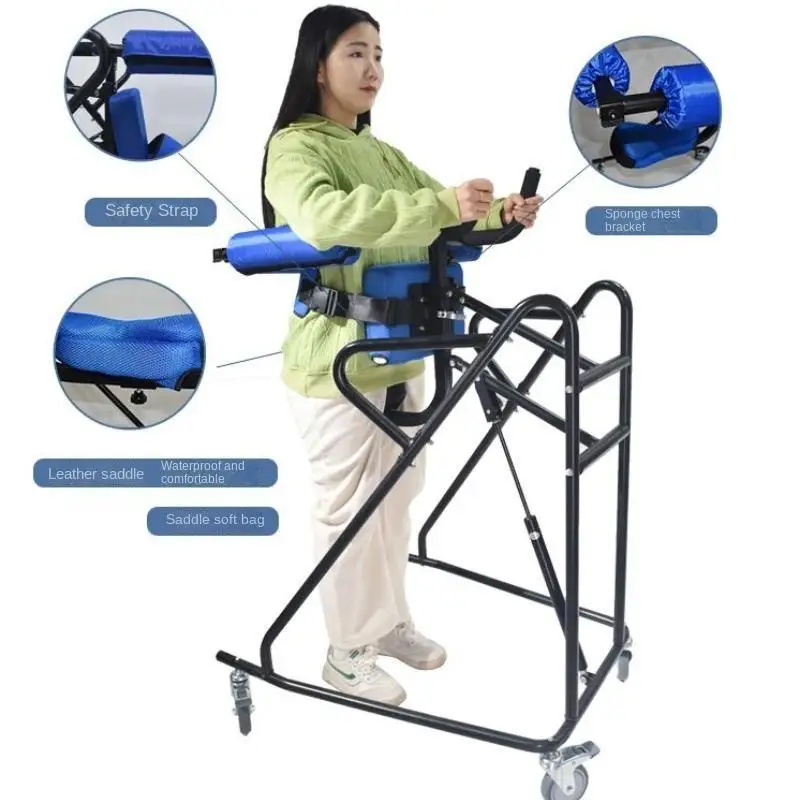 Elderly Walker with Four-Wheel Mobility Aids Stroke Hemiplegia Lower ...