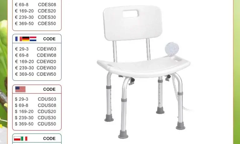 VEVOR Adjustable Shower Chair – Non-Slip Bath Seat with Backrest for Stroke Recovery, Elderly & Post-Surgery Support | Stroke Lyfe™ Therapy Gear