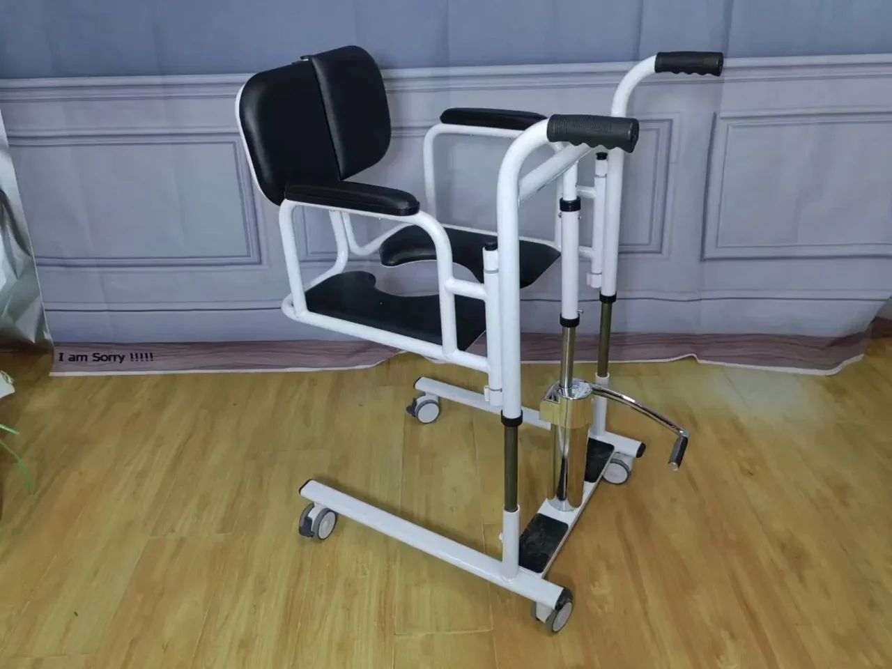 Home Care Patient Lift And Transfer Chair An Ideal Lifting Device Or Equipment For Bedridden Patients Commode Chair - Image 6