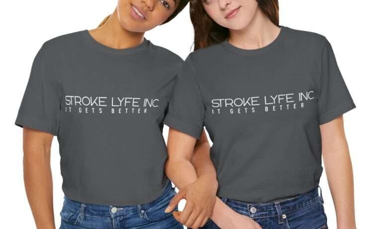 Stroke Lyfe Inc Brain Logo T-Shirt