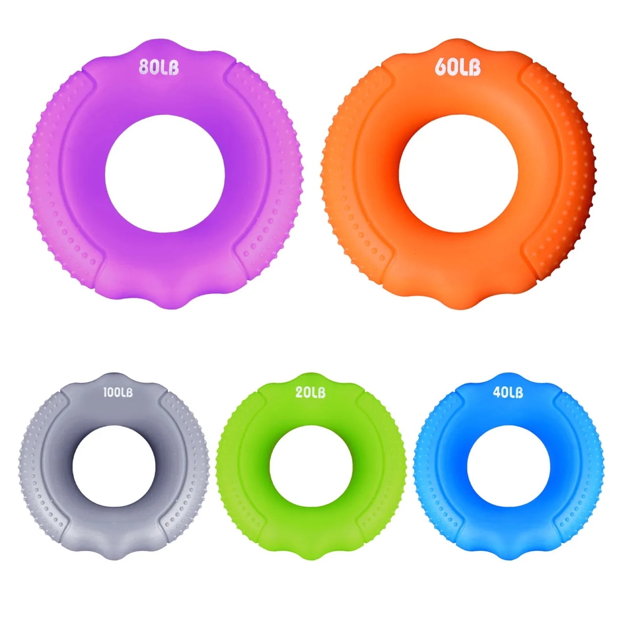 O Hand Gripper Grip Silicone Ring Hand Resistance Band Finger Stretcher-Exercise for Forearm Wrist Training Carpal Hand Expander - Image 5