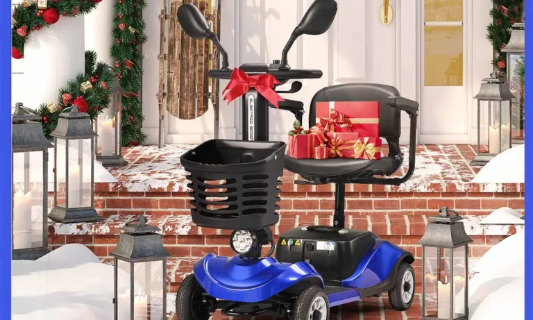4-Wheel Folding Electric Mobility Scooter – Compact Power Ride with Basket for Stroke Recovery & Everyday Independence | Stroke Lyfe™ Kinetic Series