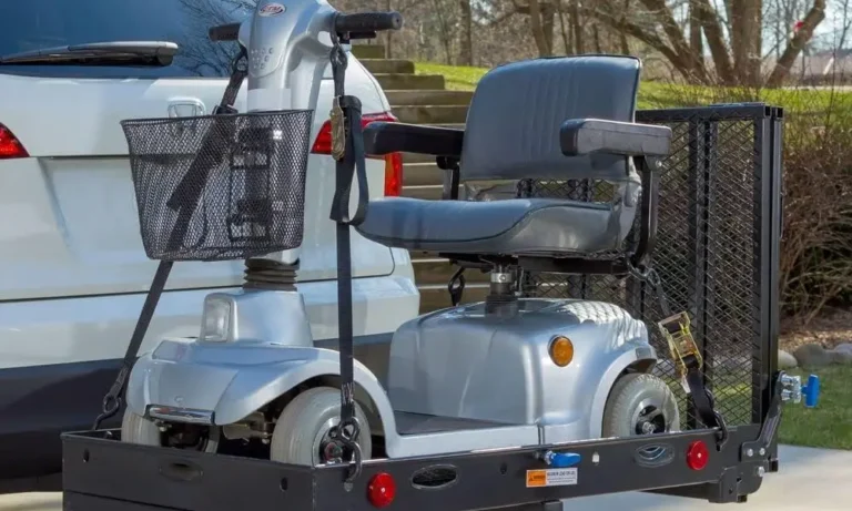 Silver Spring Folding Steel Carrier – 500lb Hitch-Mount Ramp for Wheelchair & Scooter Transport | Stroke Lyfe™ Mobility Series