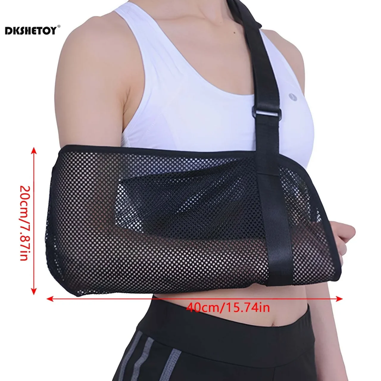 Adjustable Mesh Arm Sling – Breathable Shoulder Support for Stroke Recovery, Wrist & Elbow Immobilization | Stroke Lyfe™ Kinetic Series - Image 5