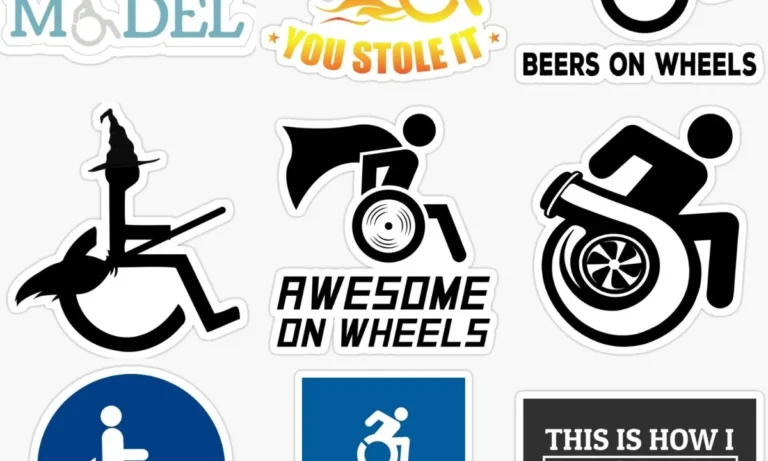 Creative Wheelchair Vinyl Decal – Customizable Sticker for Stroke Recovery, Disability Awareness & Everyday Advocacy | Stroke Lyfe™ Mobility Series